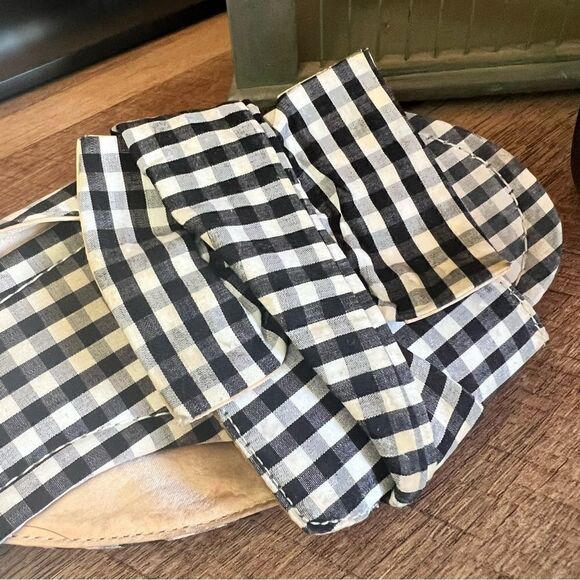 Unisa black & white plaid sandals 7 1/2 - Picture 5 of 5